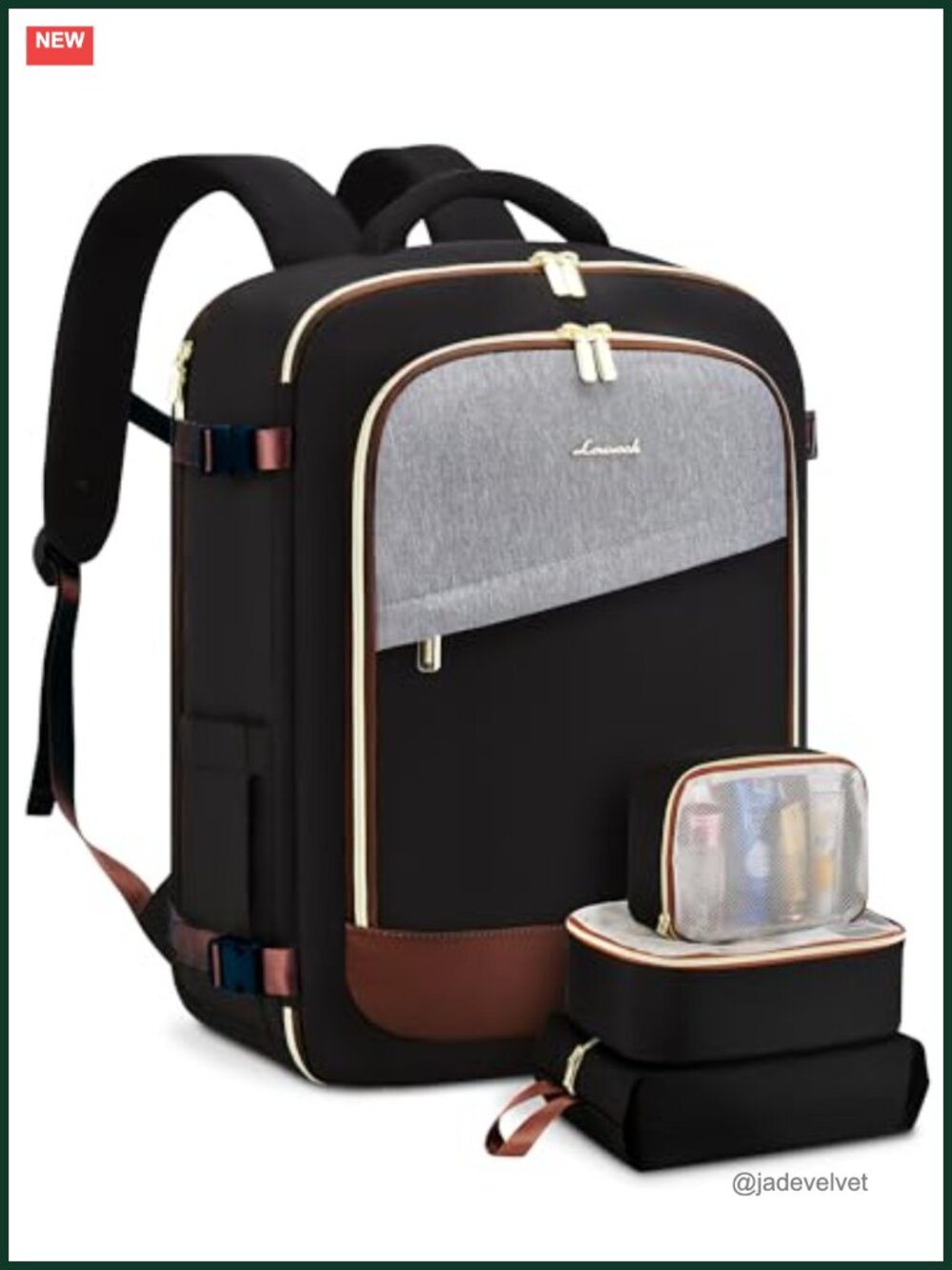40L Travel Backpack Women Carry On Nylon Water Resistant